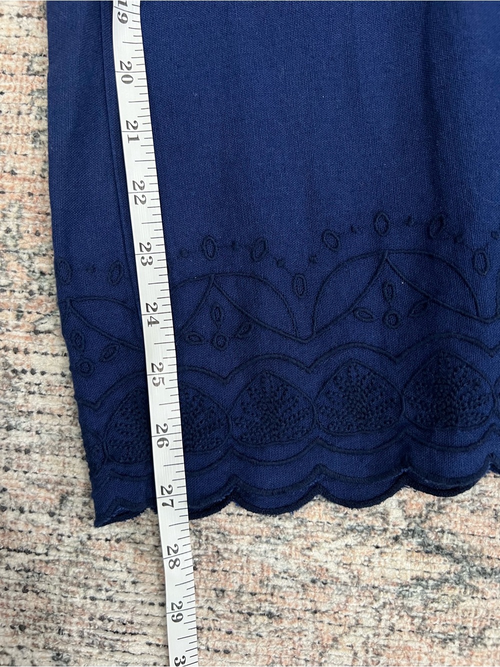 Roller Rabbit x Target Linen Blend Wide Leg Pants Womens Medium Scallop Hem NWT - Picture 12 of 16
